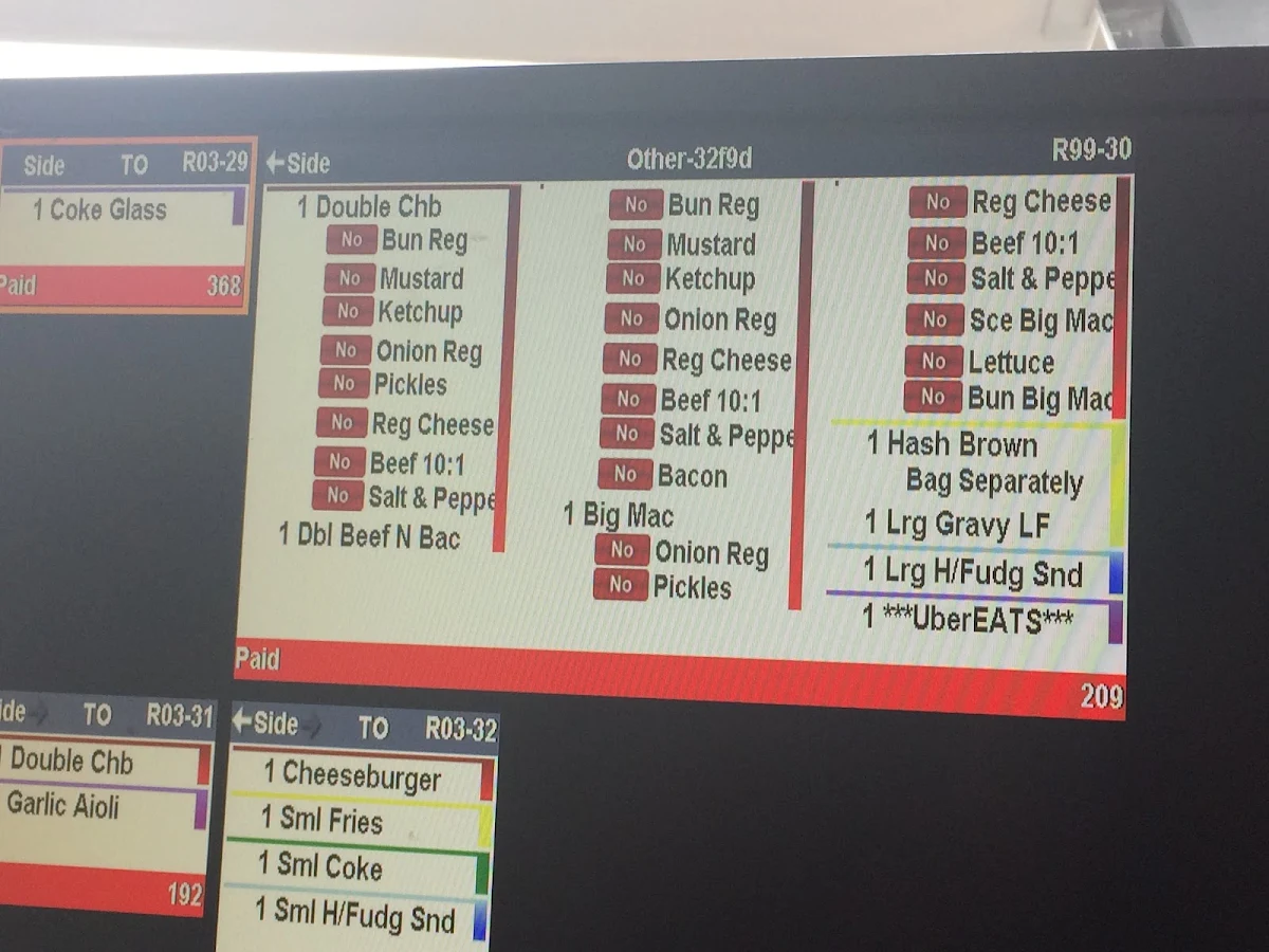 Menu, McDonald's Holmesglen