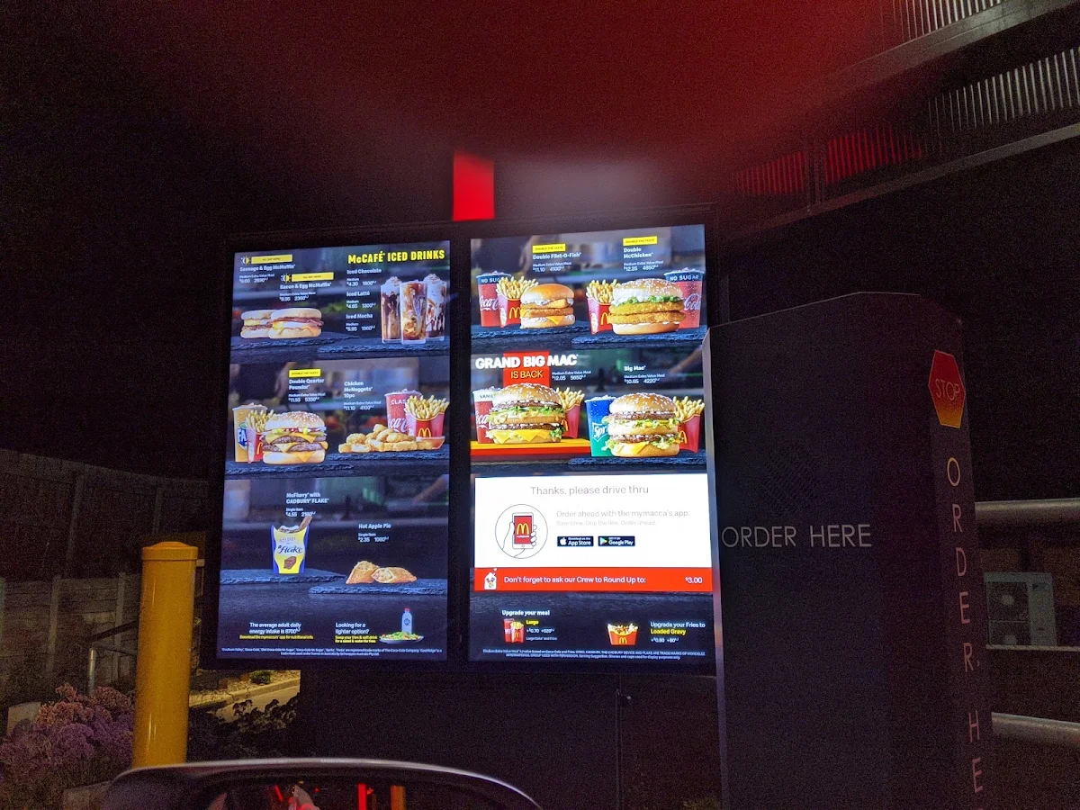 Menu, McDonald's Holmesglen