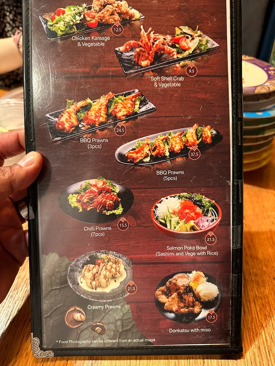 Menu, Sushi Densha Rouse Hill