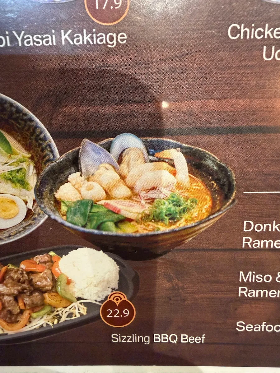 Menu, Sushi Densha Rouse Hill