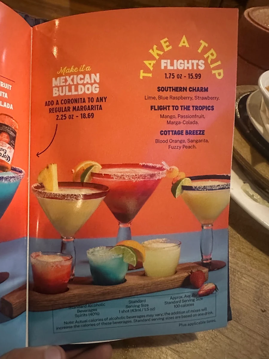 Menu, Lone Star Texas Grill