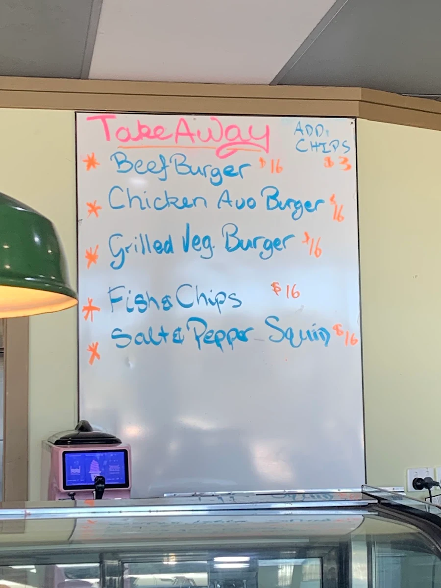 Menu, Riverview Cafe on Camden