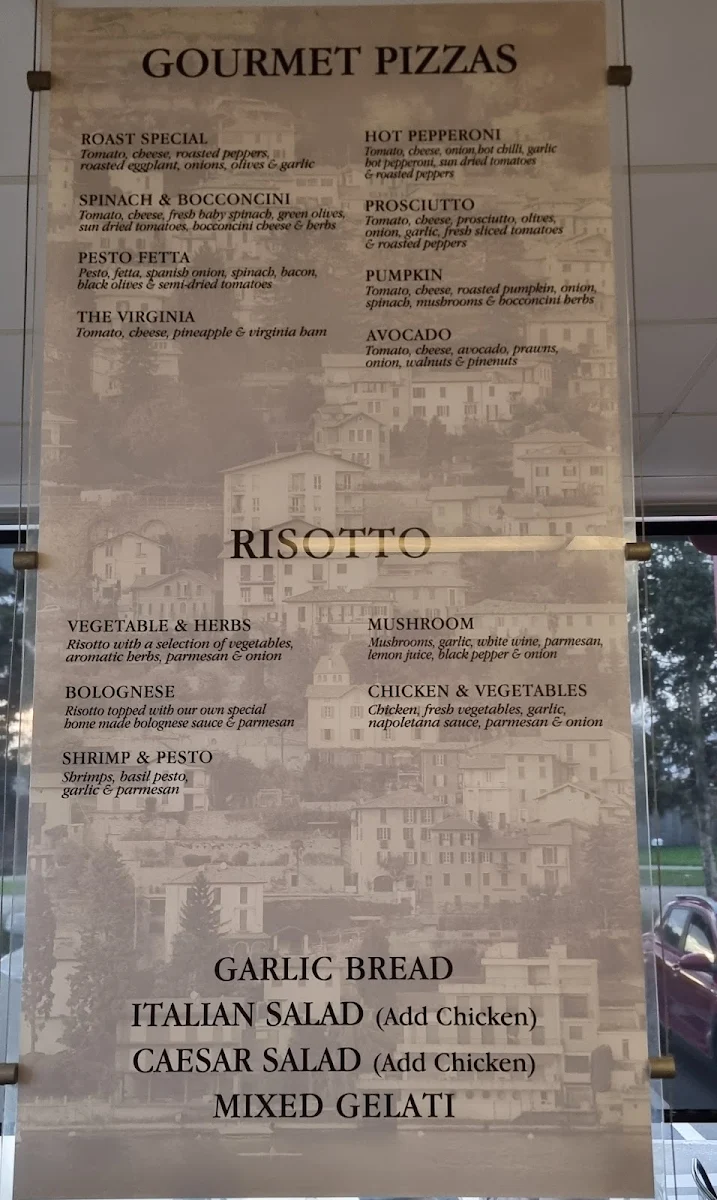 Menu, Town and Country Pizza Bairnsdale