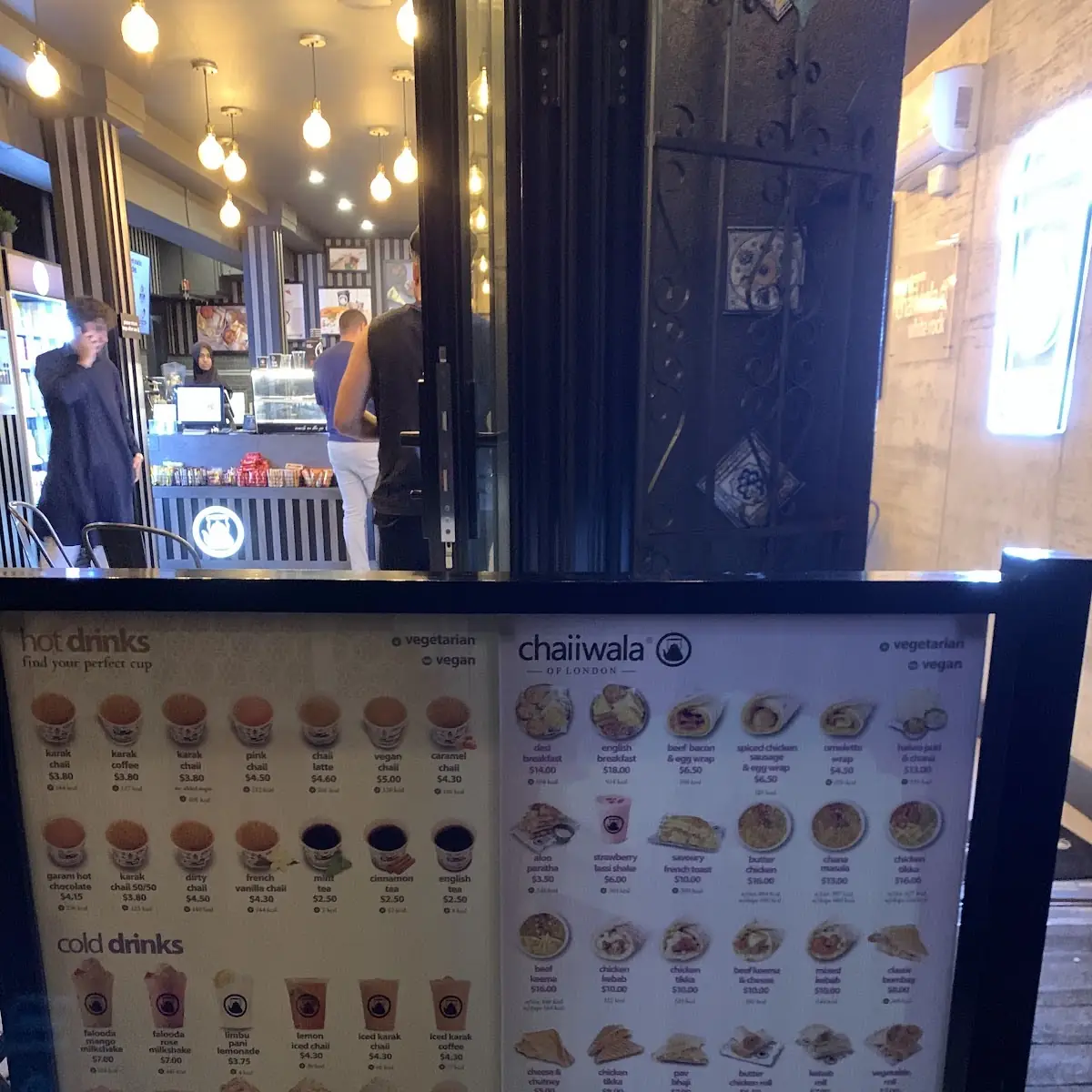 Menu, Chaiiwala Of London - White Rock