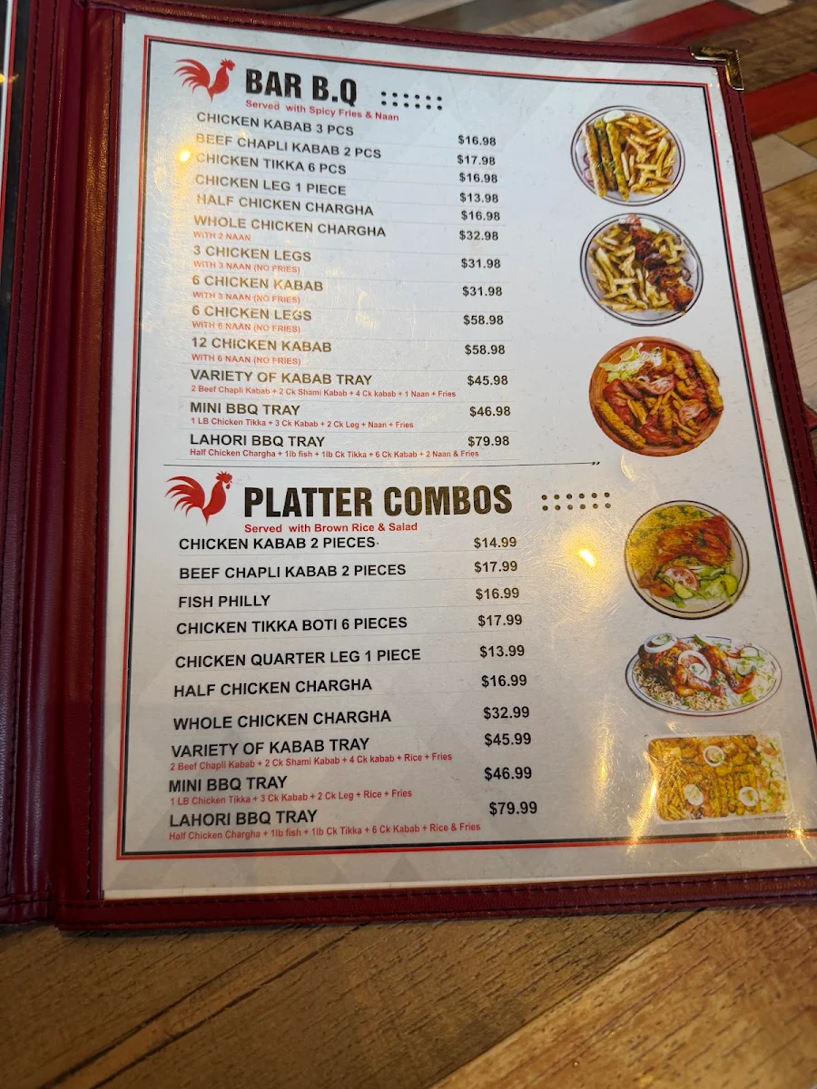 Menu, LAHORI CHARGHA HUTT