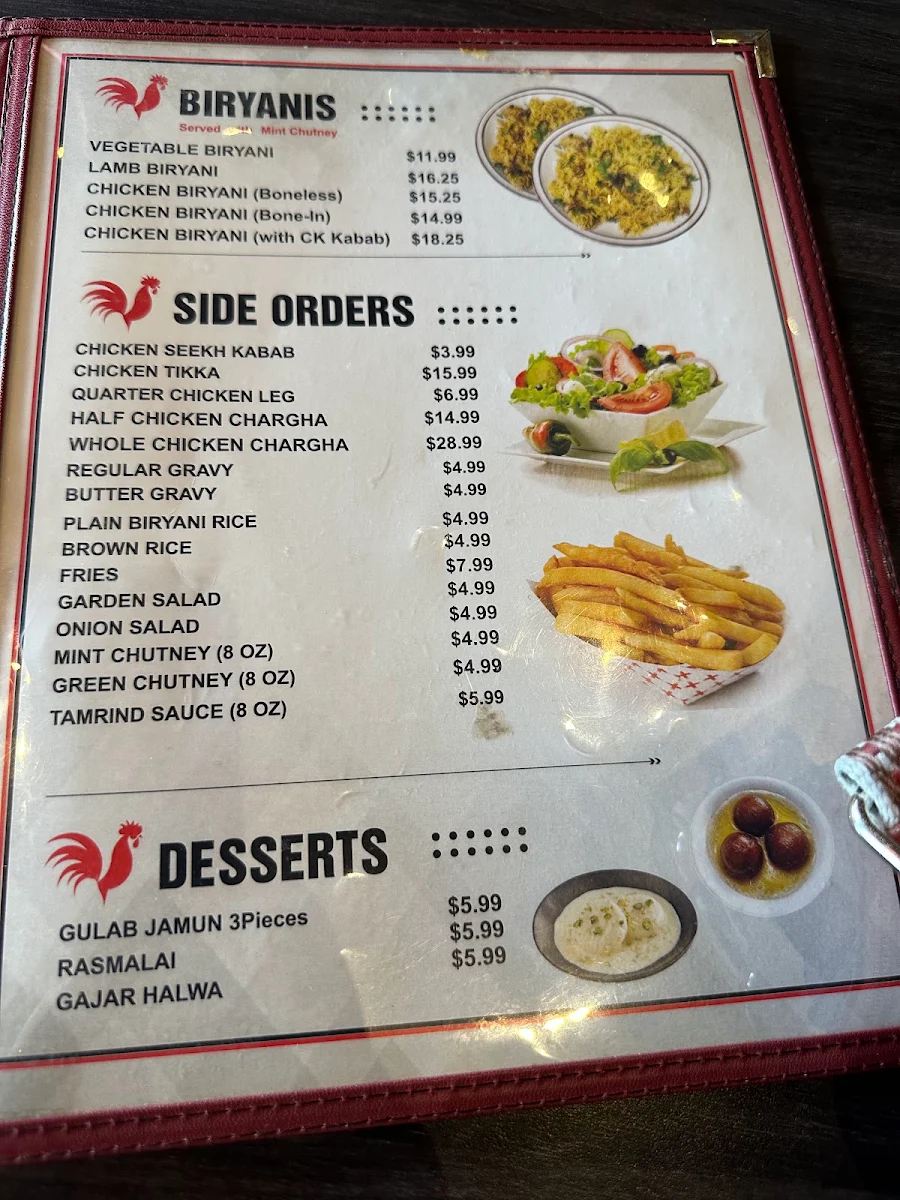 Menu, LAHORI CHARGHA HUTT