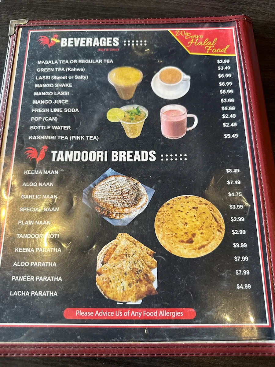 Menu, LAHORI CHARGHA HUTT