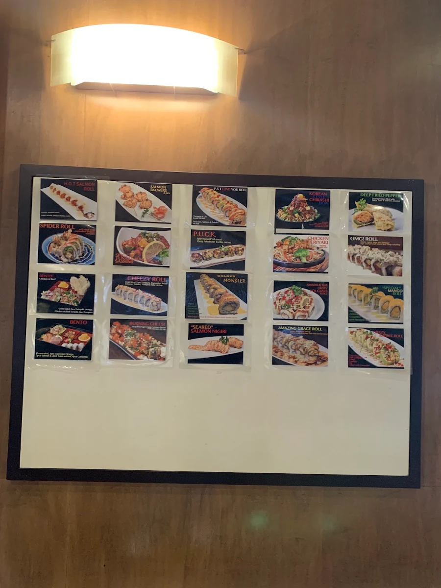 Menu, Sushi & Roll