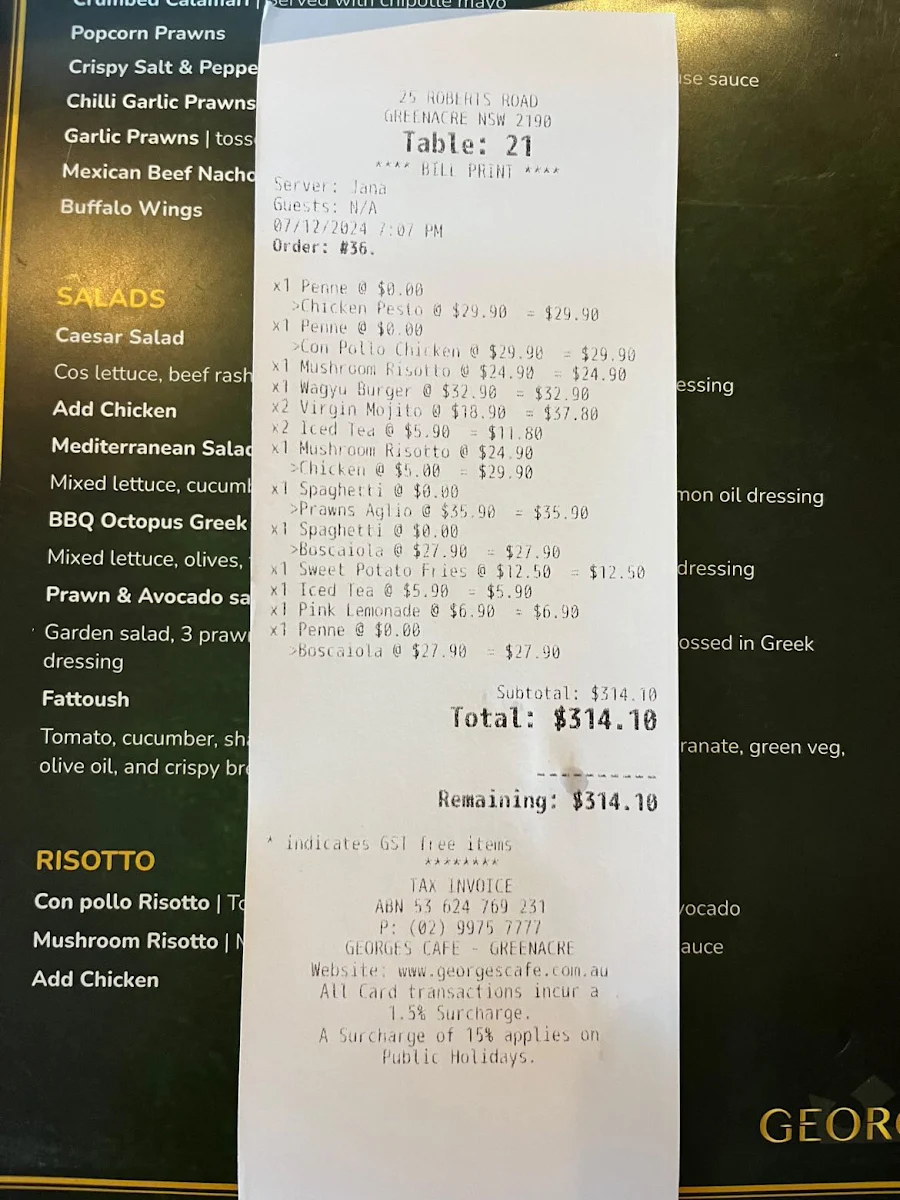 Menu photo 1