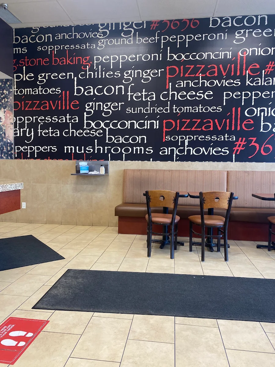 Menu, Pizzaville