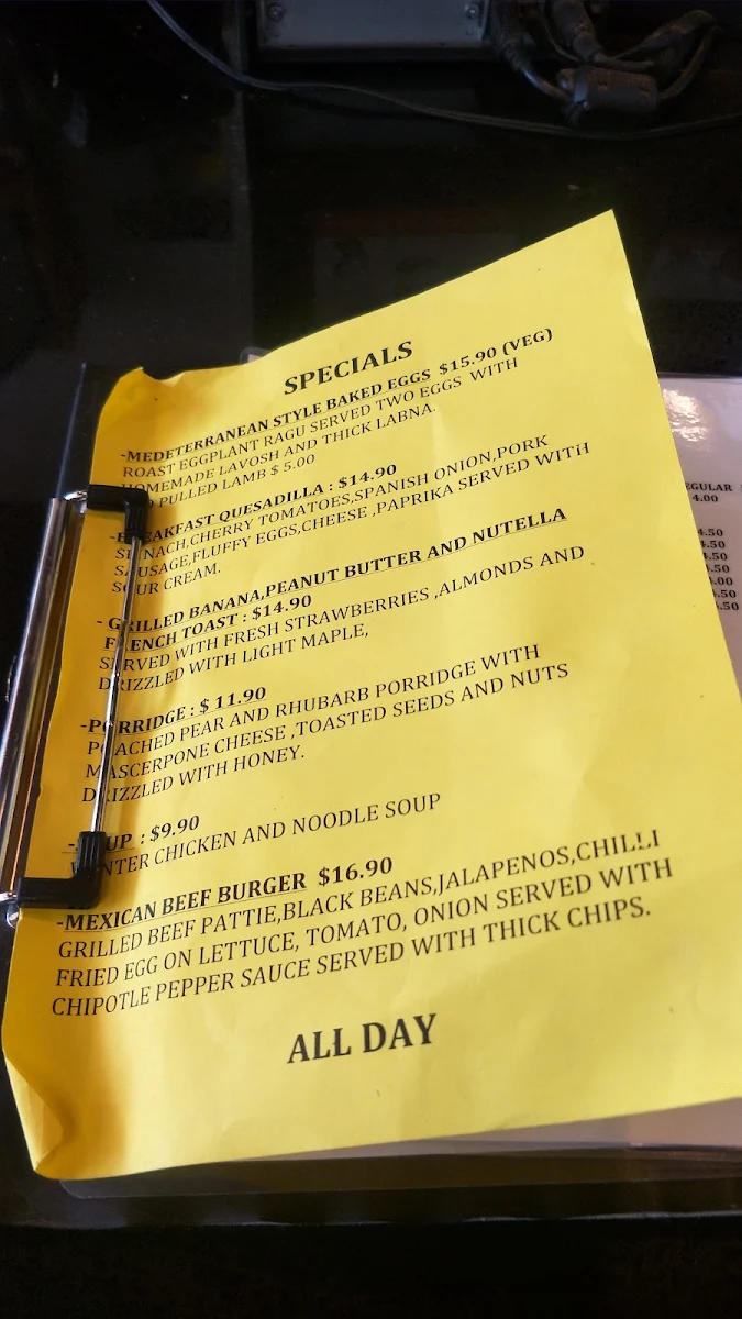 Menu, The social sutra