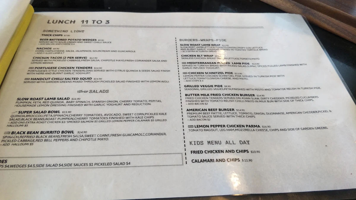 Menu, The social sutra