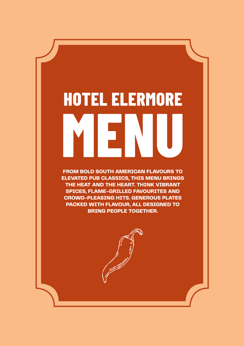 Menu, Hotel Elermore