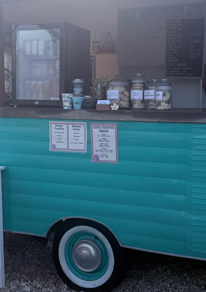 Menu, Southern Surf Coffee Van