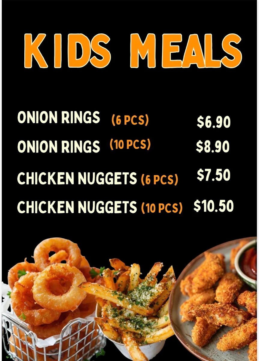 Menu, The Kebab Bar
