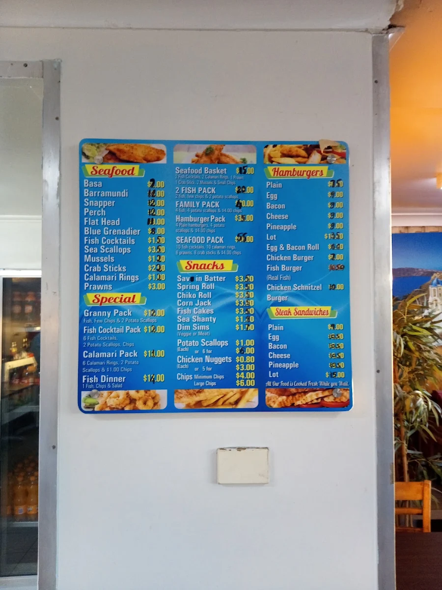 Menu, KC Seafood