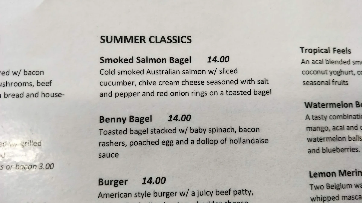 Menu, Wheelhouse Coffee