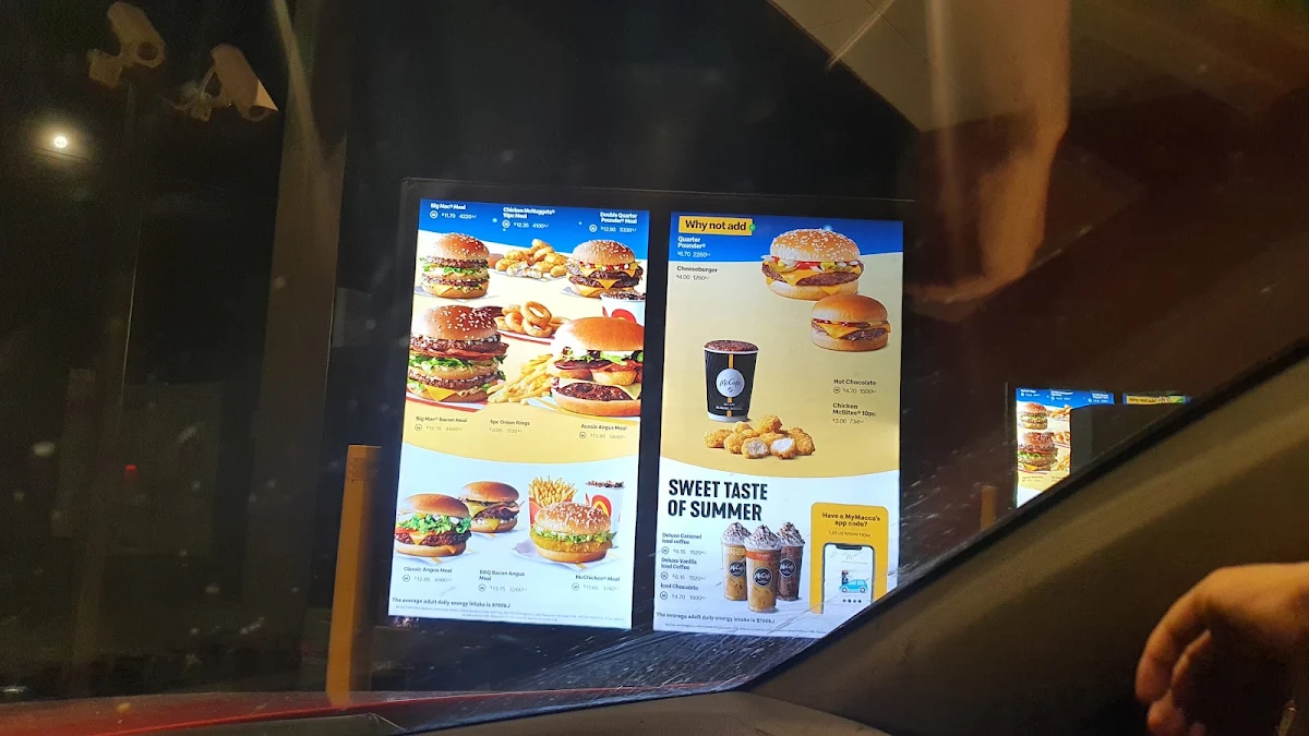 Menu, McDonald's Wangaratta