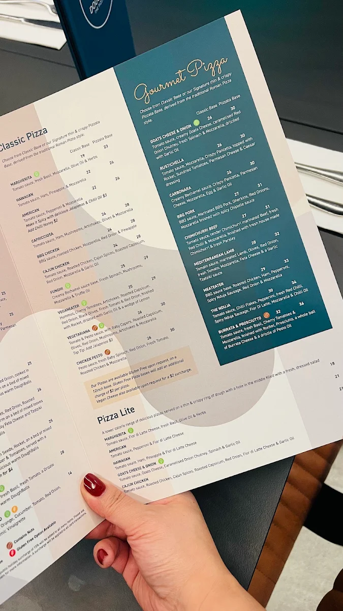 Menu, DoughBalls Pizza, Rundle Place