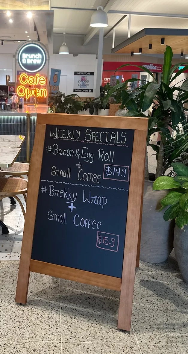 Menu, Brunch N Brew The Entrance