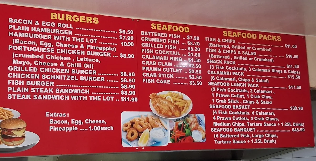 Menu, Monfarville Chickens