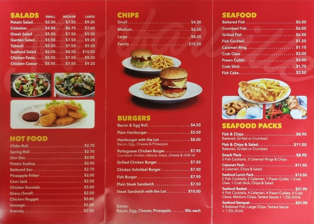Menu, Monfarville Chickens