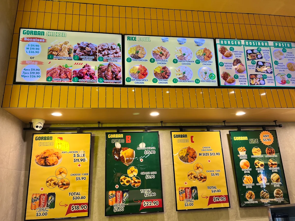 Menu, Gorban