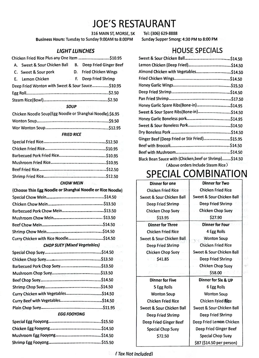 Menu photo 1