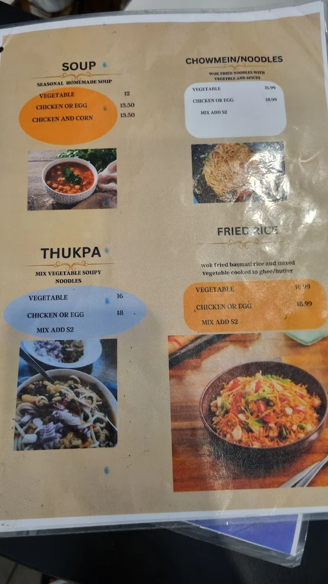 Menu, Mt Everest Mo:mo , Tarneit