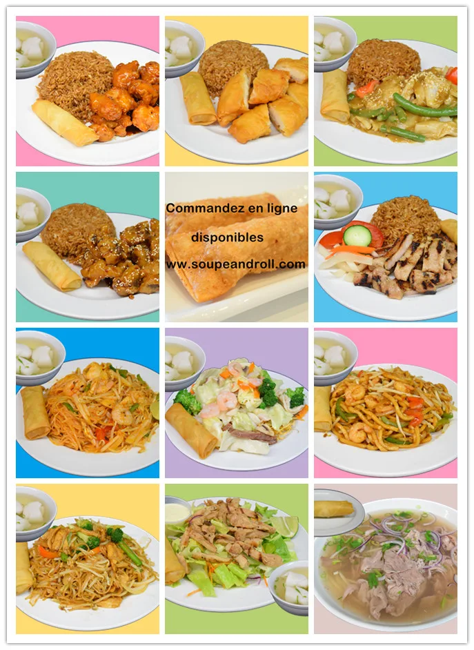 Menu, Soupe & Roll