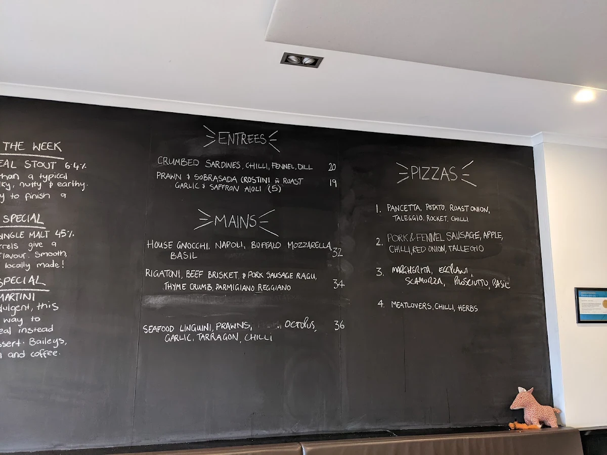 Menu, Volpino Pizzeria and Wine Bar