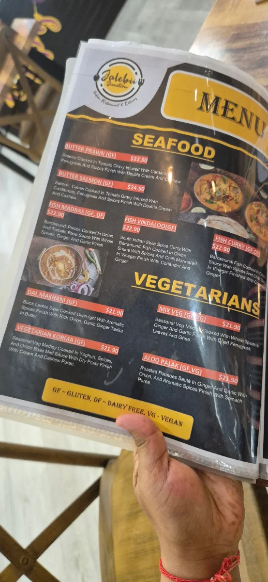 Menu, JALEBI JUNCTION