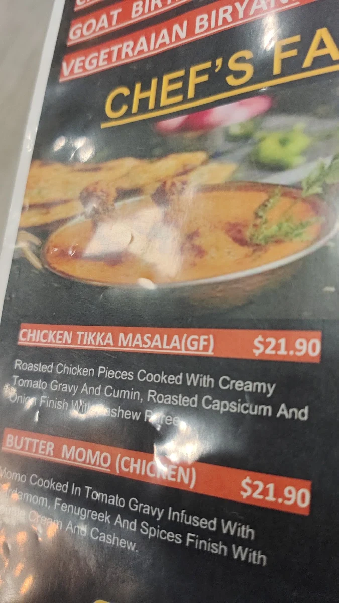 Menu, JALEBI JUNCTION