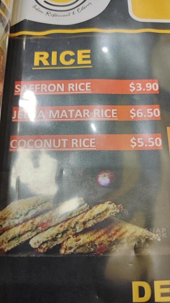 Menu, JALEBI JUNCTION