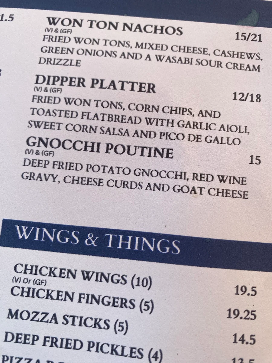 Menu, The Office Tap & Grill