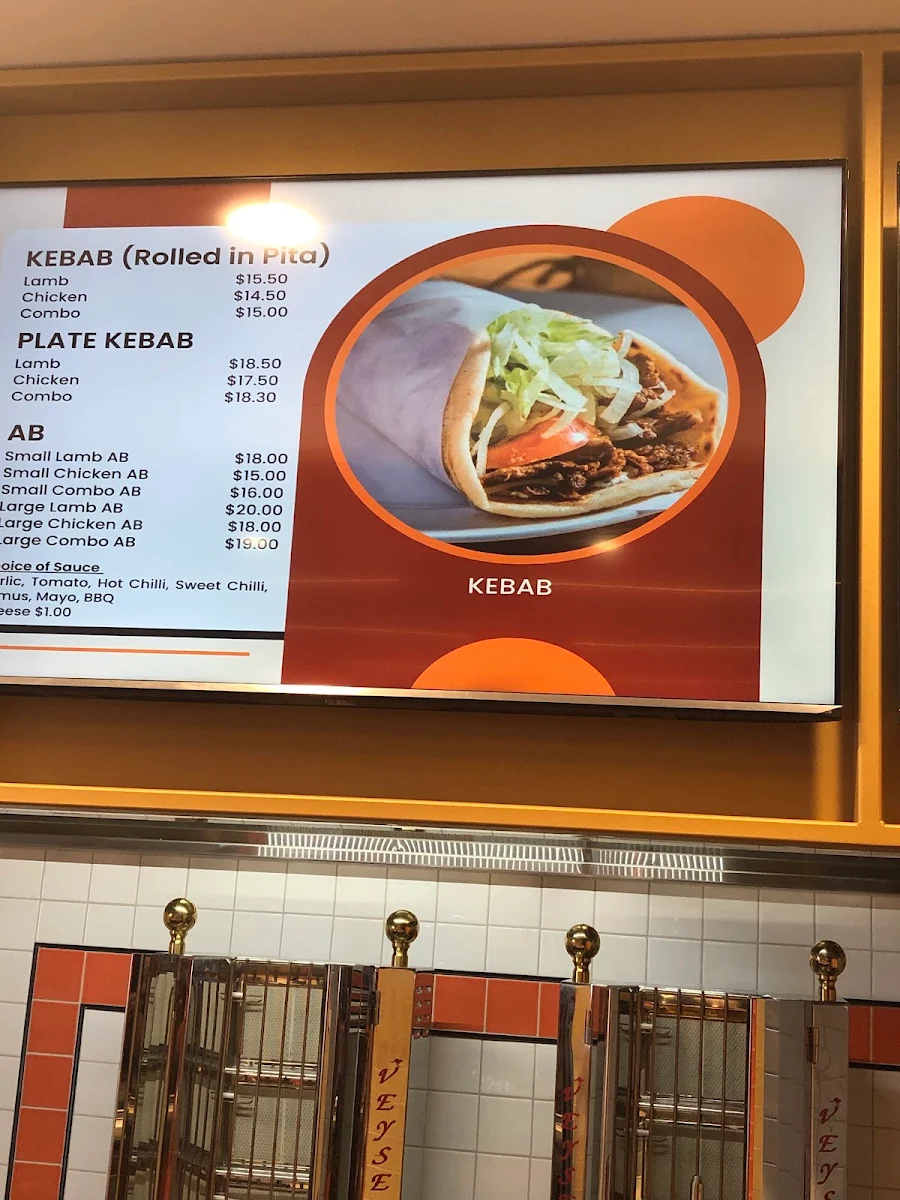 Menu, Lezzet Kebab and Gozleme