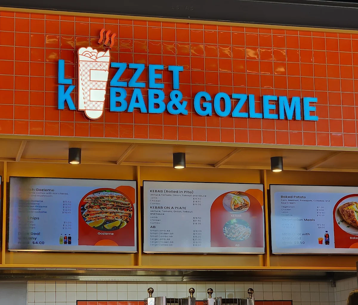 Menu, Lezzet Kebab and Gozleme