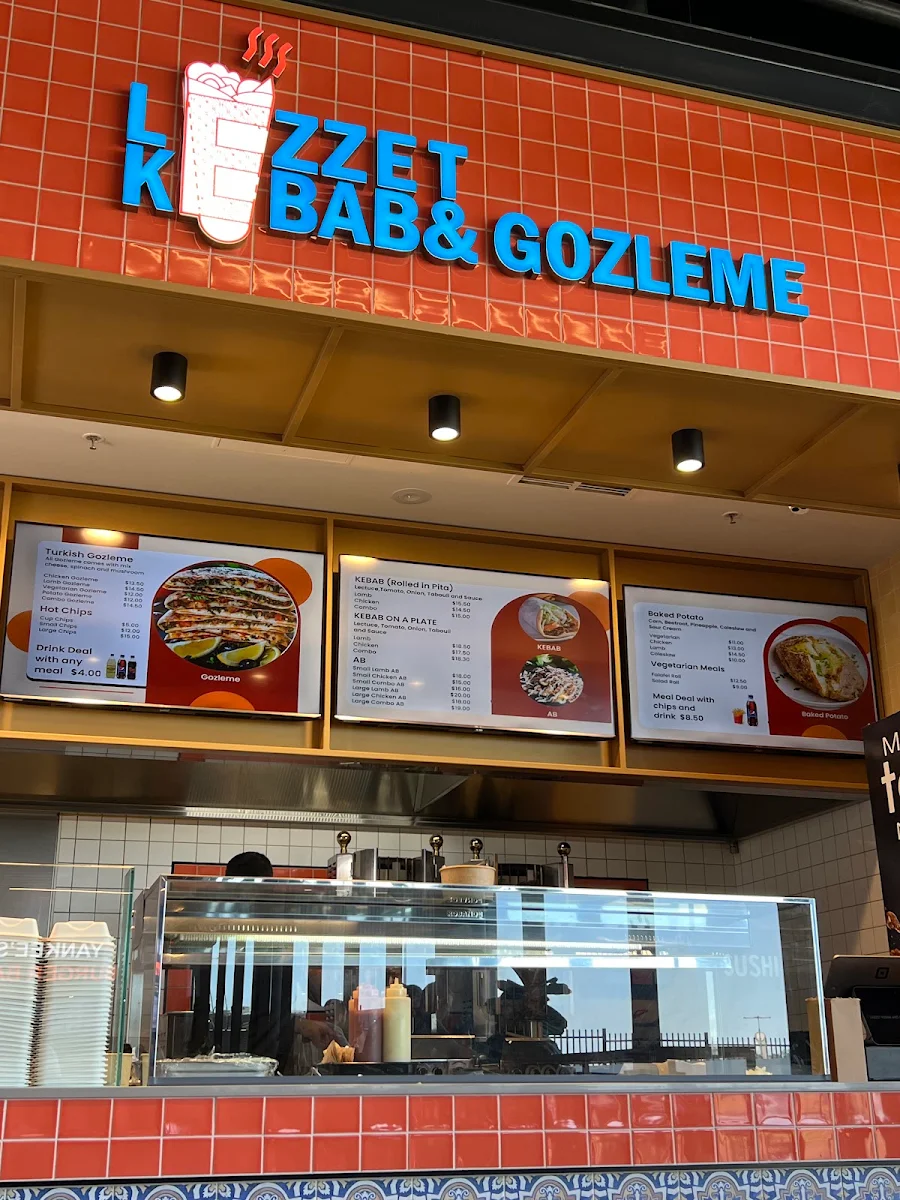 Menu, Lezzet Kebab and Gozleme