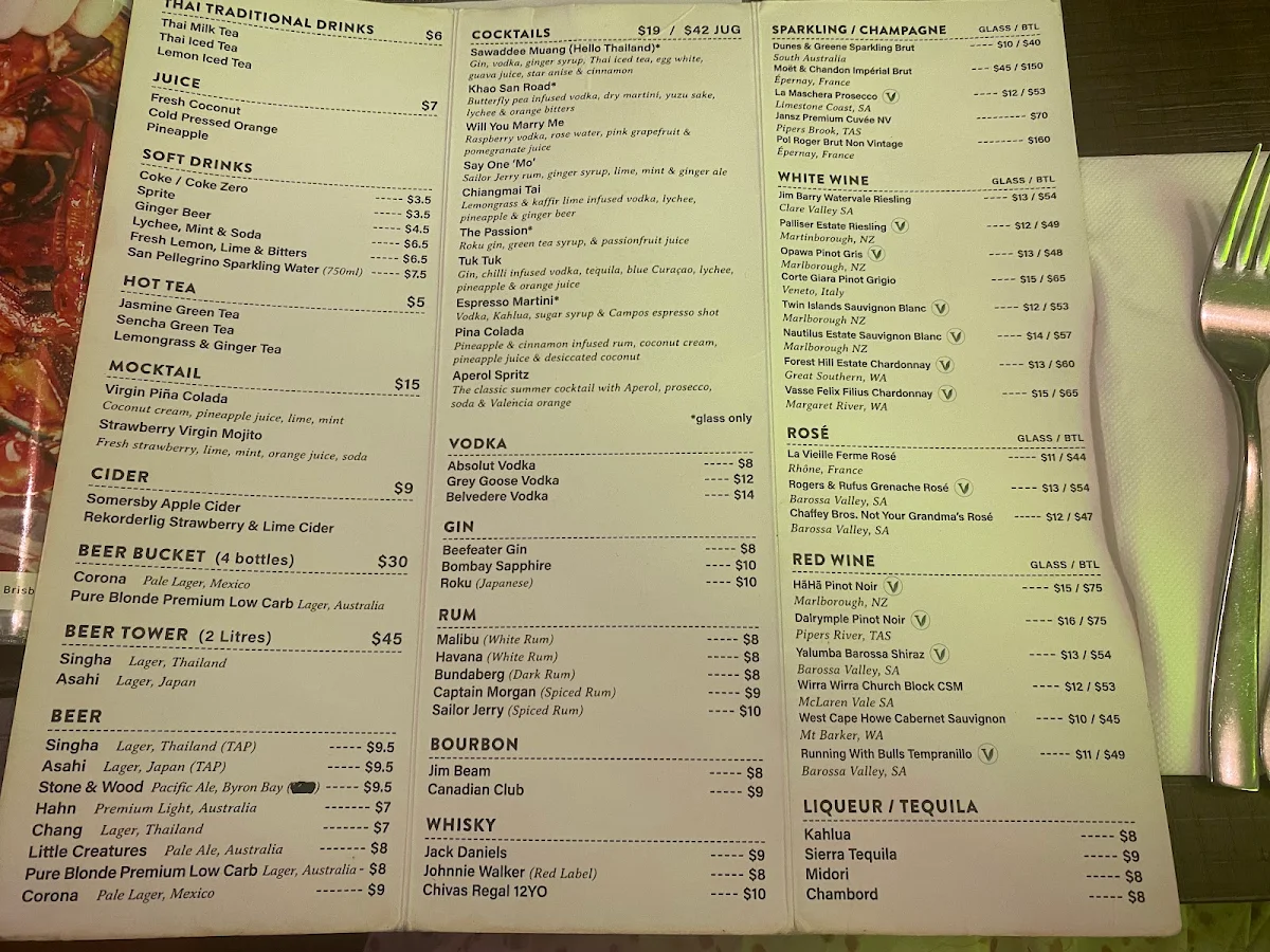 Menu, Phat Boy