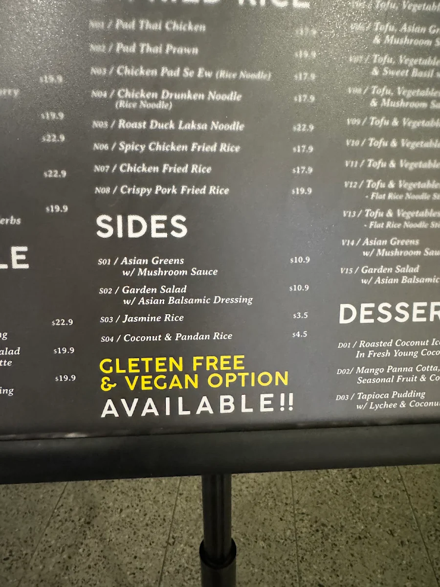 Menu, Phat Boy