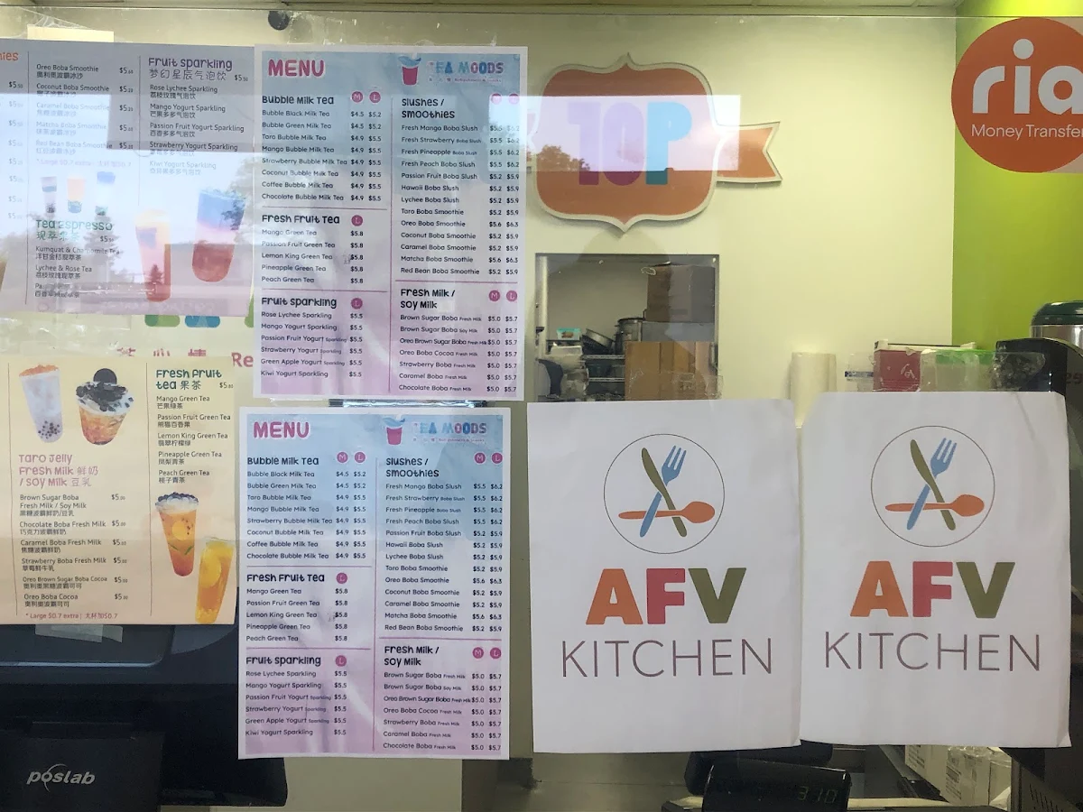 Menu, AFV Kitchen