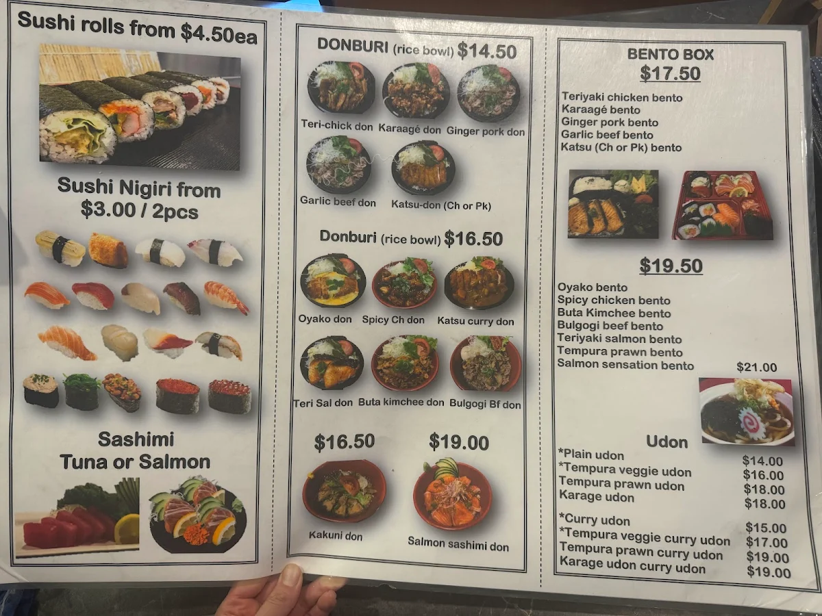 Menu, Sushi Boy & Coffee Girl