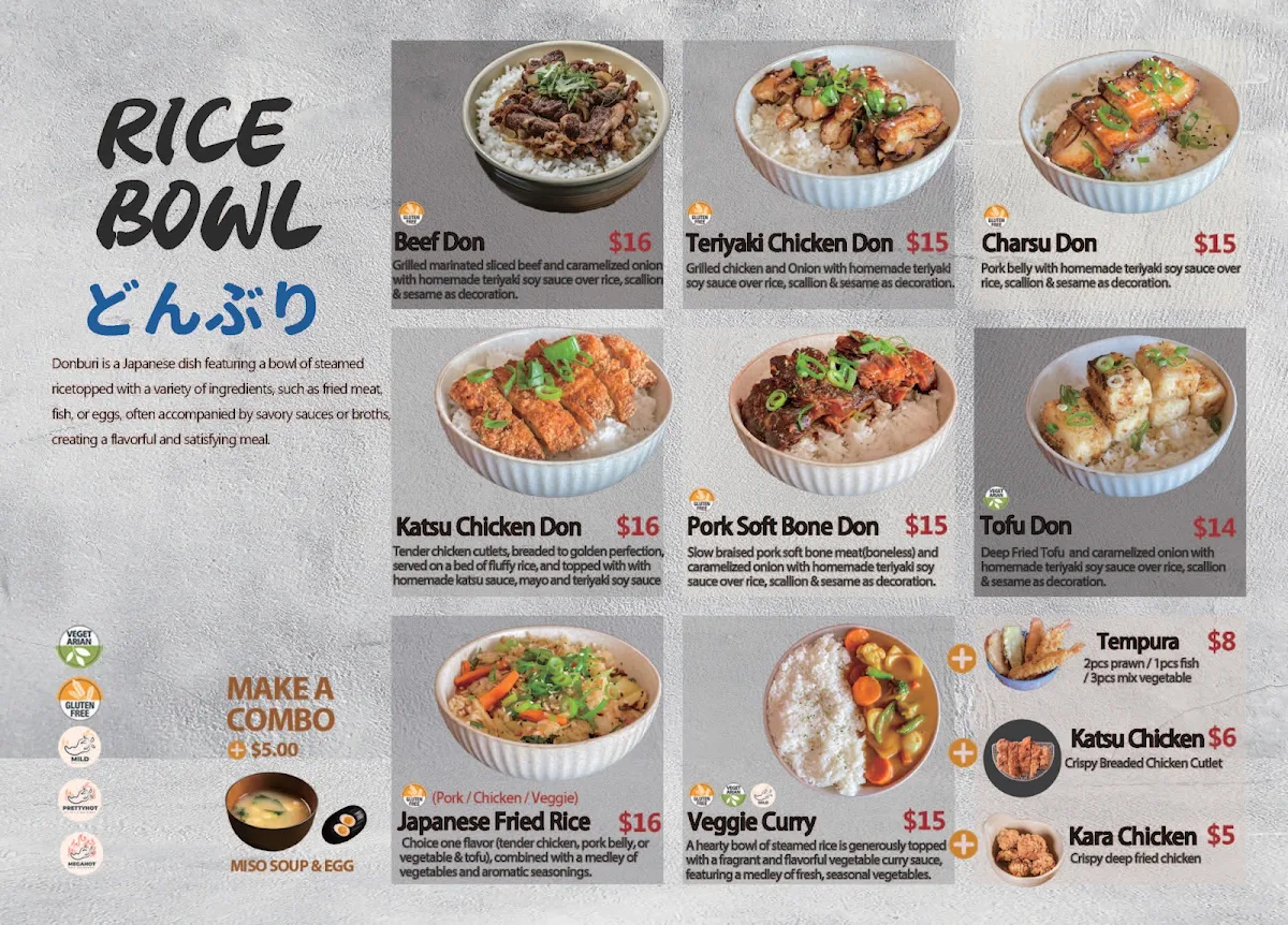 Menu, Hokkai Ramen