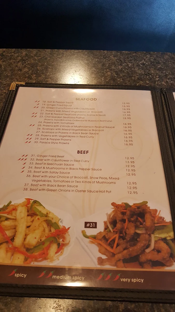 Menu, Green Chili - Indian Cuisine Calgary