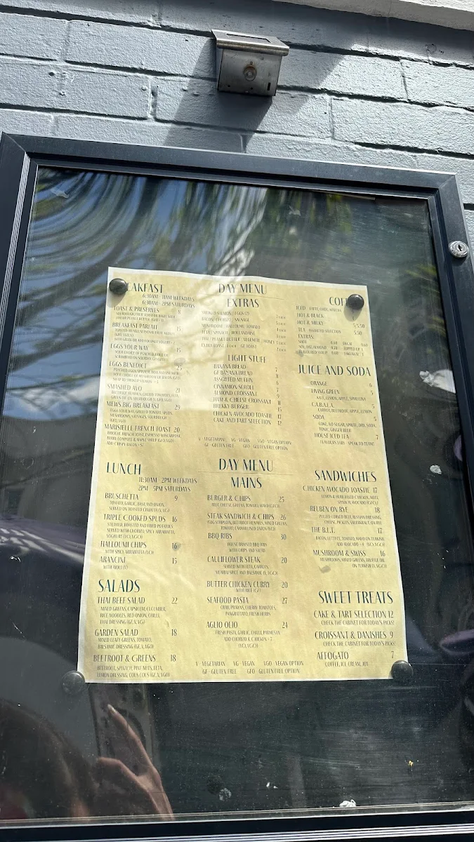 Menu, Murray Mews