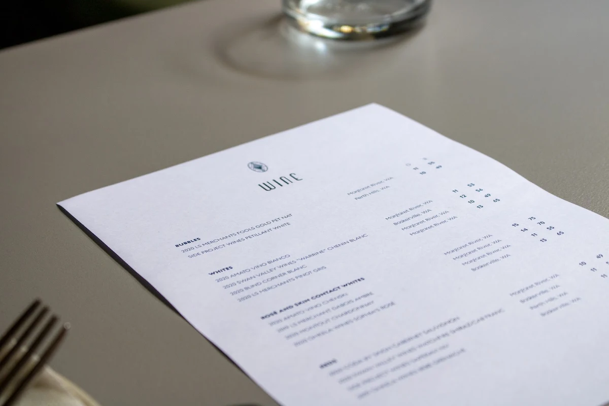 Menu, Murray Mews