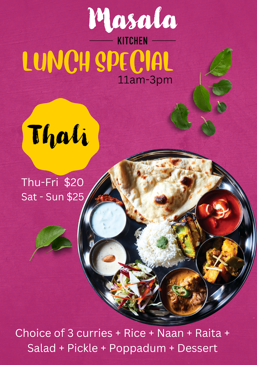 Menu, Masala Kitchen Lane Cove