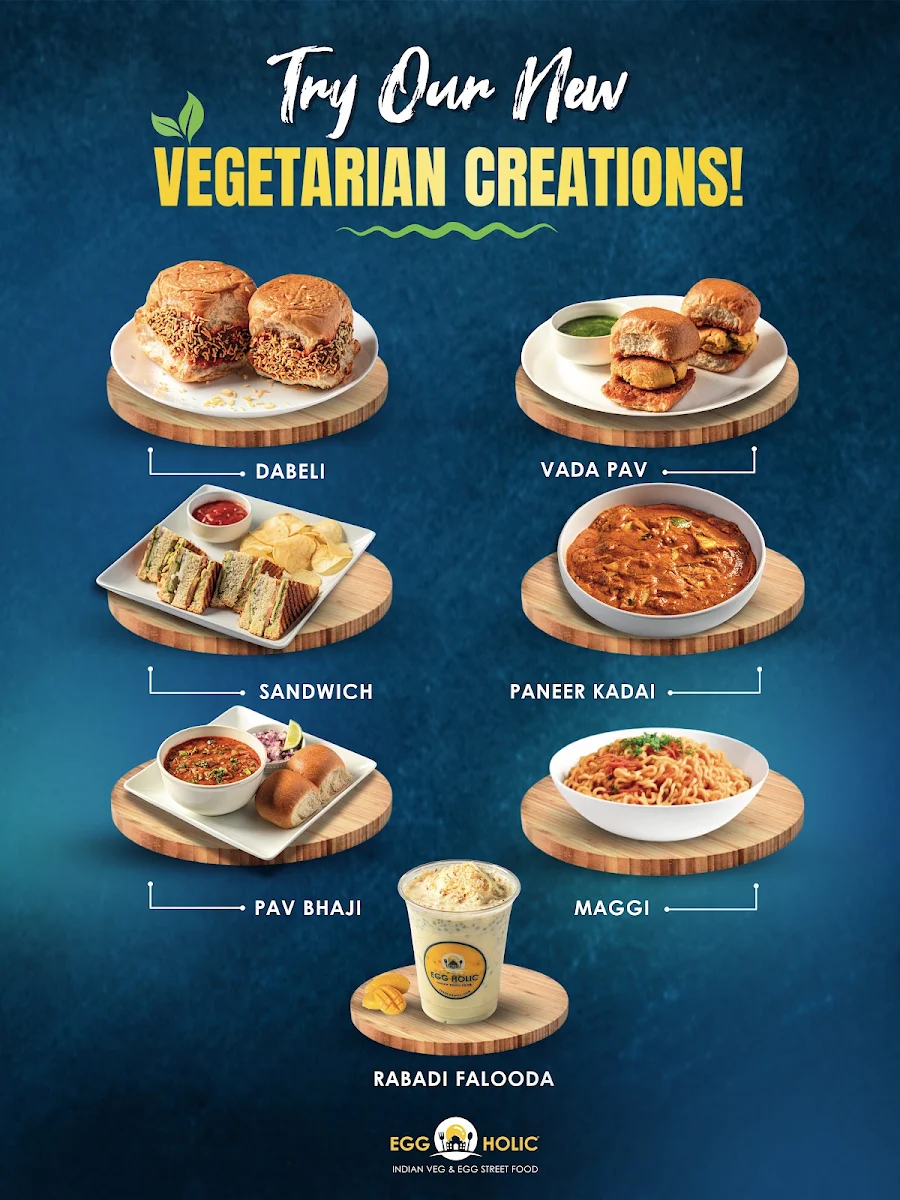 Menu, Eggholic - Indian Street Food