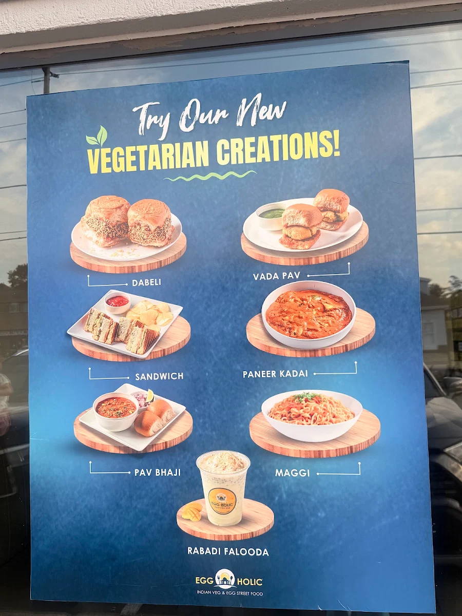 Menu, Eggholic - Indian Street Food