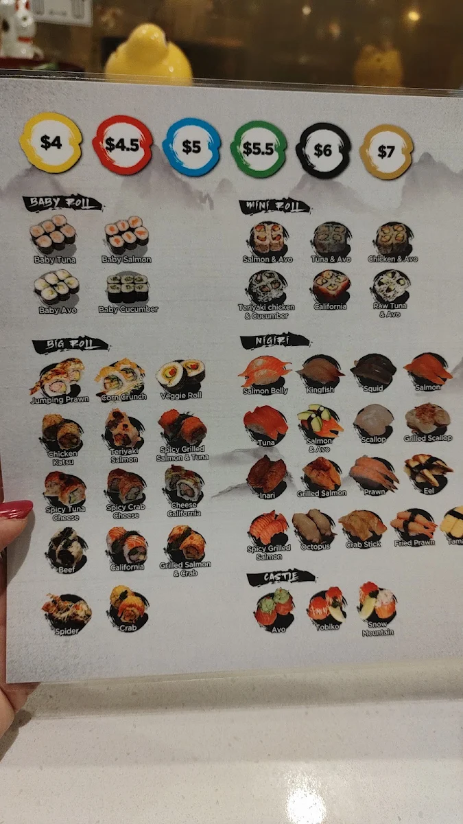 Menu, O Sushi & Sake Bar